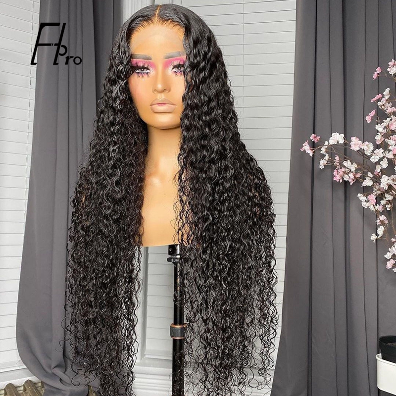 5×5 Lace Closure Wig Curly Pre Plucked With Baby Hair